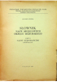 Słownik nazw miejscowych okręgu mazurskiego część II