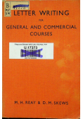 Letter writing for general and commercial courses