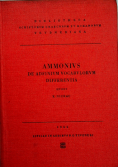 Ammonivs de adfinivm vocabvlorvm differentia