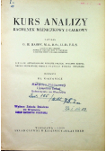 Kurs analizy rachunek różniczkowy i całkowy 1930 r.