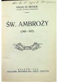 Święty Ambroży 1926 r.