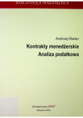 Kontrakty menedżerskie Analiza podatkowa