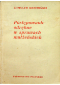 Postępowanie odrębne w sprawach małżeńskich