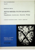Język mieszkańców Krakowa część I