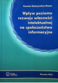 Wpływ poziomu rozwoju własności intelektualnej na społeczeństwo informacyjne