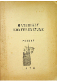 Materiały konferencyjne Poznań