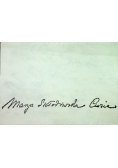 Maria Skłodowska Curie Memorial Issue