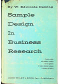 Sample design in business research