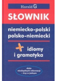 Słownik niemiecko - polski polsko - niemiecki idiomy i gramatyka