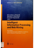 Intelligent Information Processing and Web Mining