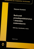 Rachunek prawdopodobieństwa i statystyka matematyczna