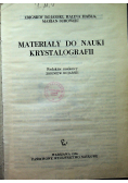 Materiały do nauki krystalografii