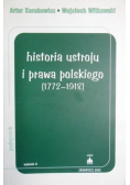 Historia ustroju i prawa polskiego 1772 do 1918
