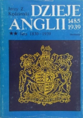 Dzieje Anglii 1485 - 1939 Tom II