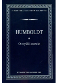 Humboldt O myśli i mowie