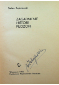 Zagadnienia historii filozofii