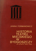 Historia Teatru Miejskiego w Bydgoszczy  w latach 1920-1939