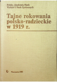 Tajne rokowania polsko radzieckie w 1919 r