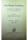 Der Grosse Brockhaus Vierter Band 1929 r.