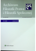 Archiwum Filozofii Prawa i Filozofii Społecznej nr 3