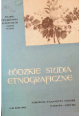 Łódzkie studia etnograficzne Tom XXIII