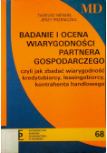 Badanie i ocena wiarygodności partnera gospodarczego