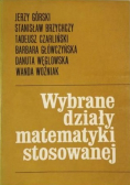 Wybrane działy matematyki stosowanej