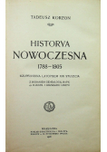 Historya nowoczesna 1788  - 1805 1906r.