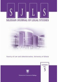 Silesian Journal of Legal Studies Volume 5