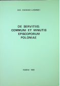 De servitiis communi et minutis episcoporum Poloniae