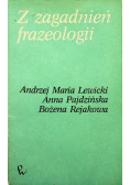 Z zagadnień frazeologii