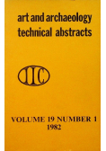 Art and archaeology technical abstracts vol 19 number 2