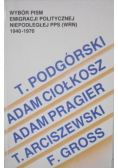 Wybór pism emigracji politycznej niepodległej PPS ( WRN ) 1940 - 1970