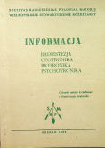 Informacja radiestezja geotronika biotronika psychotronika zeszyt 1