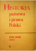 Historia państwa i prawa Polski 1918 1939 część I