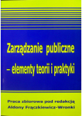 Zarządzanie publiczne elementy teorii i praktyki