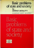 Basic problems of state and society