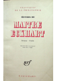 Ouvres de Maitre Eckhart 1942 r.