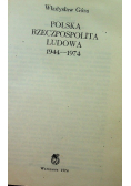 Polska Rzeczpospolita Ludowa 1944 1974