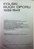 Polski Ruch Oporu 1939 - 1945