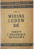Wiosna Ludów. Teksty i materiały źródłowe, Tom V