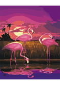 Malowanie po numerach - Flamingi 40x50cm