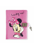 Pamiętnik zamykany pluszowy Minnie