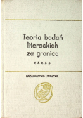Teoria badań literackich za granica tom II część III
