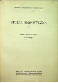 Studia semiotyczne IX