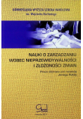 Nauki o zarządzaniu wobec nieprzewidywalności i złożoności zmian