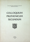 Colloquium pruthenicum secundum