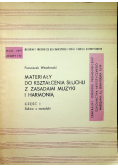 Materiały do kształcenia słuchu część I