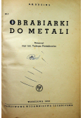 Obrabiarki do metali