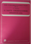 O nauce chrześcijańskiej sprostowania